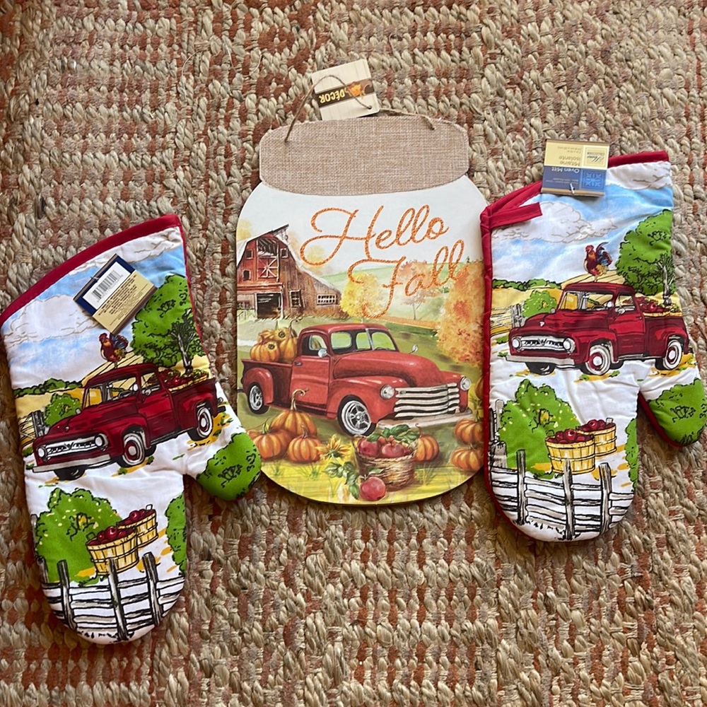 Fall bundle red truck